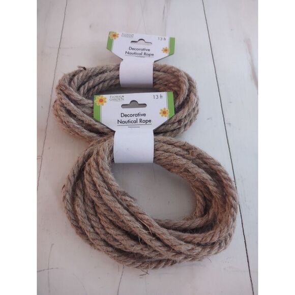Other - Decorative Floral Garden Nautical Rope 13ft Ea. Arts & Crafts‎ width 1/4